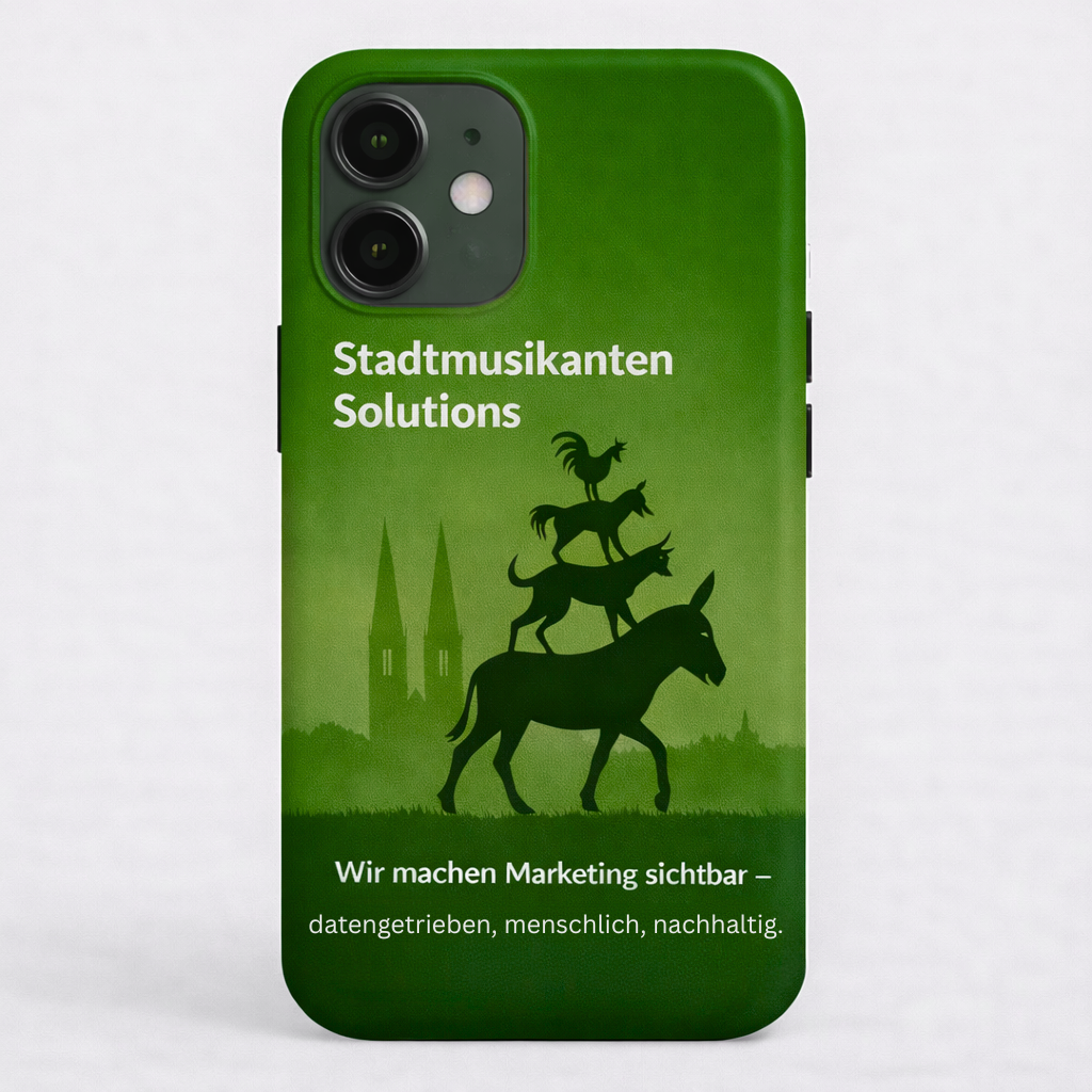 Handyhülle Grün - Stadtmusikanten Solutions -Ultradünn